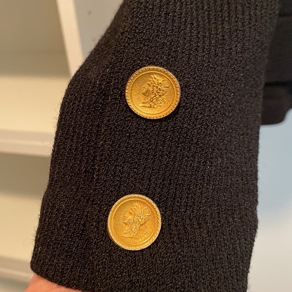 Rich and Levy black knit jacket and skirt set - Picture 7 of 12